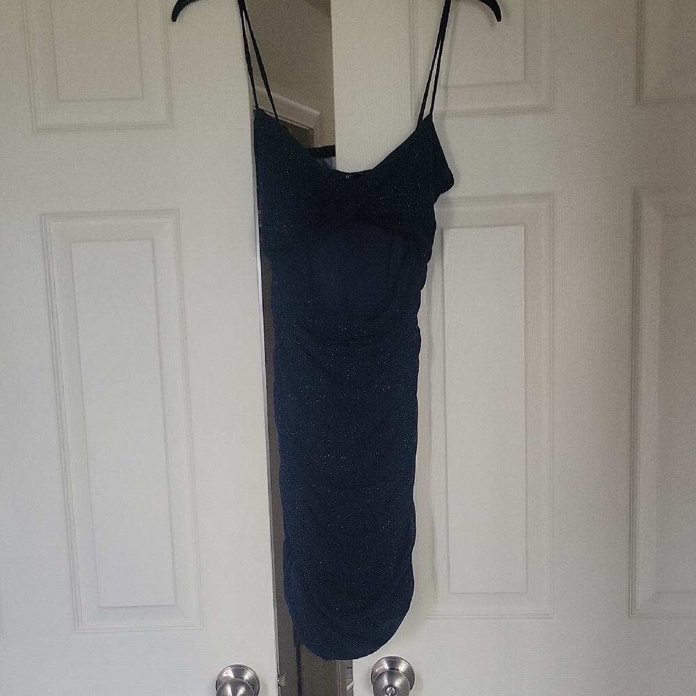 Windsor Midnight Blue Mini Dress Size Medium In Juniors